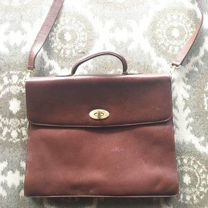 AUTH Vintage Coach Drake Madison Brown Briefbag Briefcase 4420 (Italy 1995)